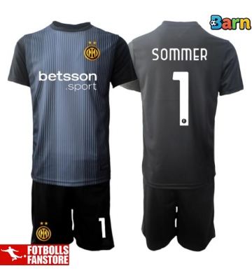 Inter Milan Yann Sommer #1 Målvakt Hemmatröja Barn 2025-26 Kortärmad (+ Korta byxor)